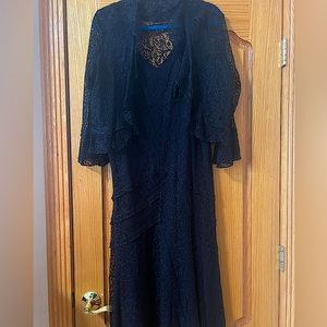 2 piece black sparkley dress xxl